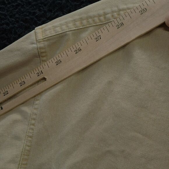 RedHead Mens Button Up Shirt Beige Size XL 100% Cotton Long Sleeve Pockets - Picture 5 of 16